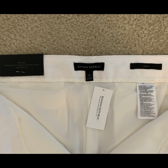 BEAUTIFUL White Logan Trouser-Fit Stretch Linen-Cotton Pant from BR - Picture 8 of 13